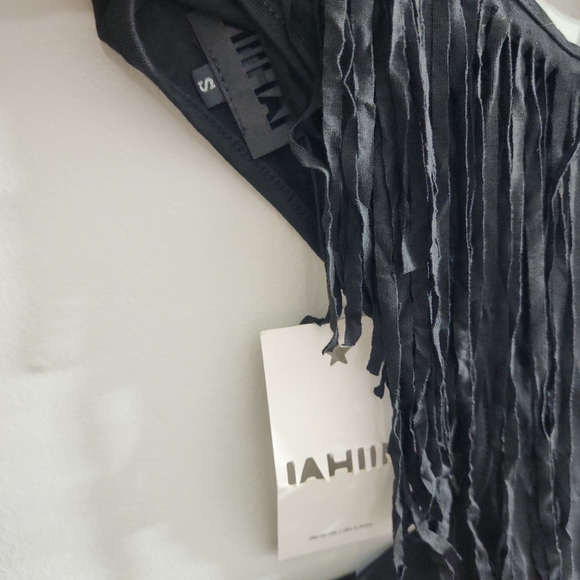 NWT THE FRINGE Onepiece Black Bodysuit NIIHAI Size Small - Picture 8 of 10